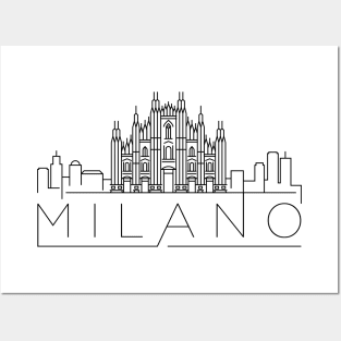 Milano Minimal Skyline Posters and Art